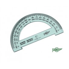 180 Degree 15cm Clear Blue Plastic Protractor