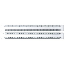 30cm White Plastic Scale Ruler