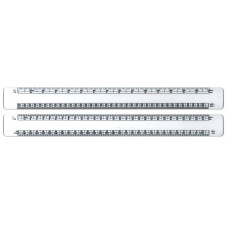 30cm White Plastic Scale Ruler