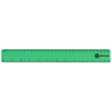 12"/30cm Green Recycled Plastic Ruler