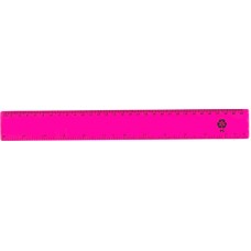 12" / 30cm Pink Recycled Plastic Ruler