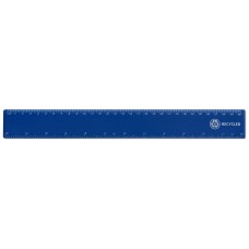 12"/ 30cm Blue Recycled Plastic Ruler