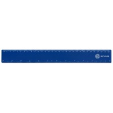 12"/ 30cm Blue Recycled Plastic Ruler