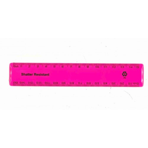 12-inch Ruler, Pink