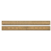 12" / 30cm Double Sided Wooden Ruler  