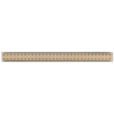 300mm Single Sided Wooden Ruler