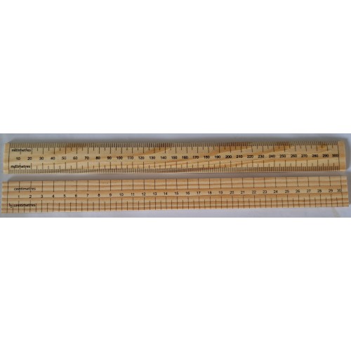 30cm / 300mm  Wooden Ruler