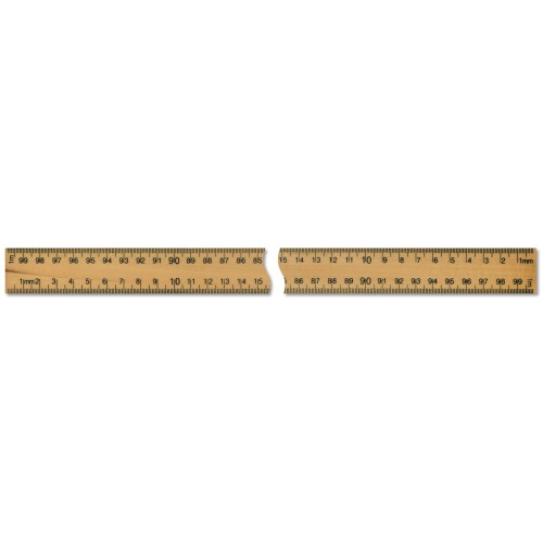 1 Metre Wooden Ruler With Cm And Mm The Ruler Company