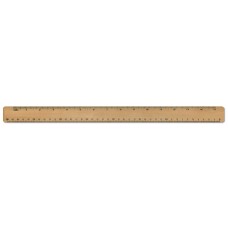 15" / 40cm Wooden Office Ruler