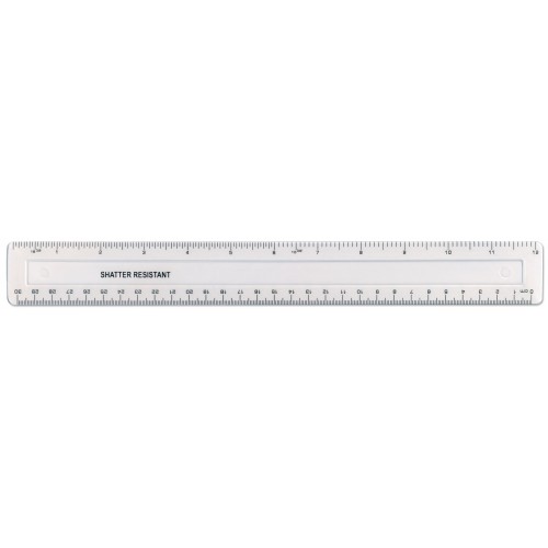 Tesco Ruler Shatterproof 30cm Tesco Groceries