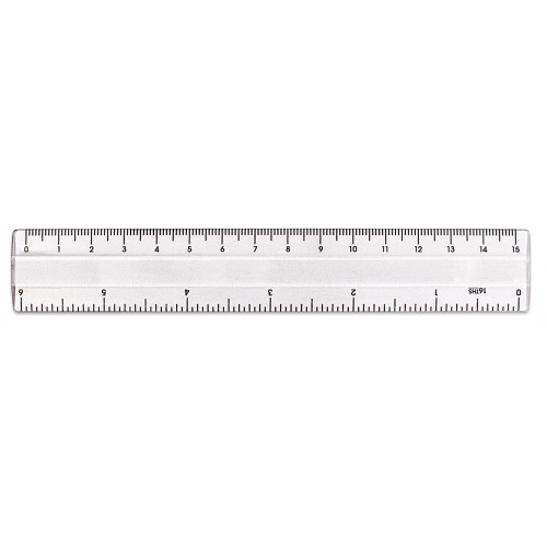 6 15cm Clear Plastic Ruler The Ruler Company