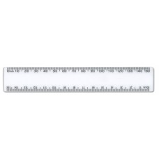 15cm / 150mm White Plastic Ruler