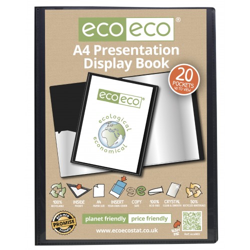 A4 Presentation Display Book - 20 Pocket