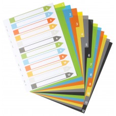 A4 Set of 12 Index File Dividers