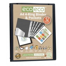 A4 Presentation Ring Binder with 12 Pockets 